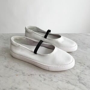 Seychelles Moon Child white pebbled leather flats slip on‎ sneakers size 9.5
